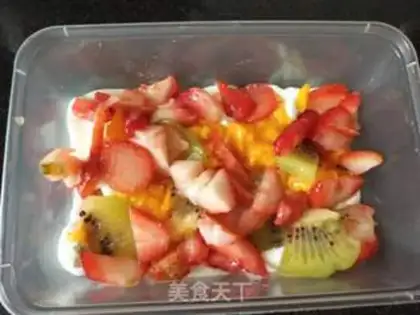 Make Mango box cake step 11