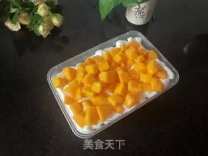 Make Mango box cake step 14