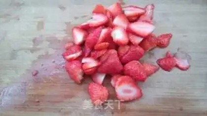 Make Strawberry ice cream step 2