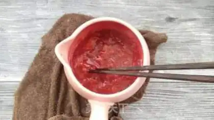 Make Strawberry ice cream step 5