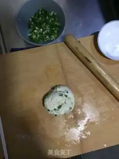 Make A dumpling-skin-second onion waffles step 7