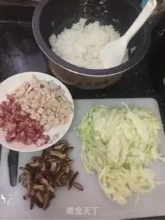 Make Weed sausages, mushrooms, fried rice step 0