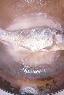 Make Dry-burned mackerel step 2