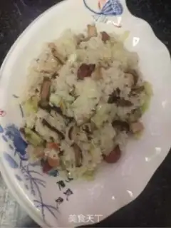 Make Weed sausages, mushrooms, fried rice step 9