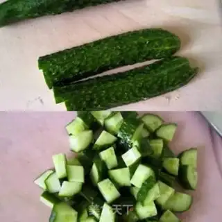 Make Fresh cucumber egg salad step 2