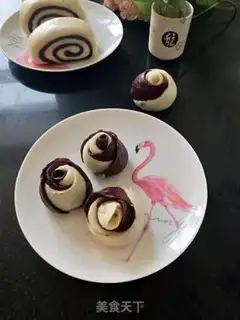 Make Double rose buns step 4
