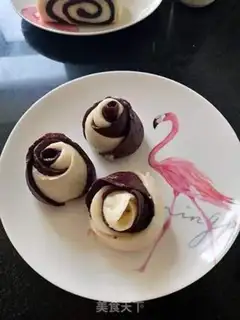 Make Double rose buns step 5