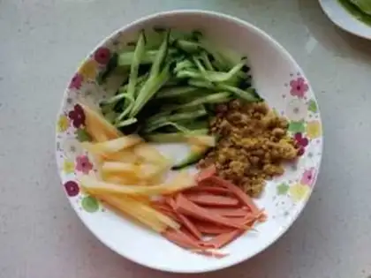 Make Spinach egg rolls step 11