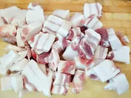 Make Secret pig oil step 1