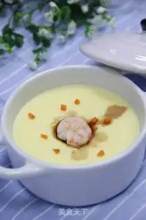 Make Shrimp steamed eggs step 7