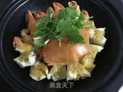 Make Crab with bean sauce step 7