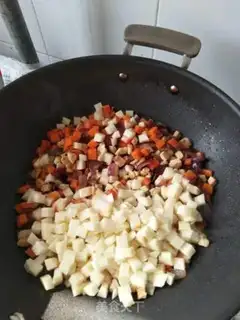 Make Secret curry chicken rice step 6