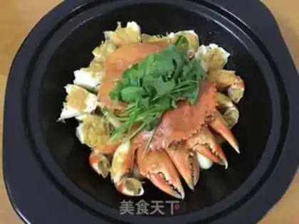 Make Crab with bean sauce step 8