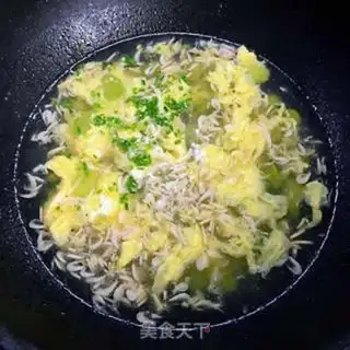 Make Shrimp bean petal egg soup step 6