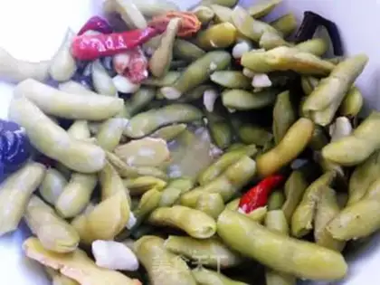 Make Garlic sour beans step 7