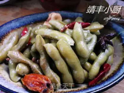 Make Garlic sour beans step 9