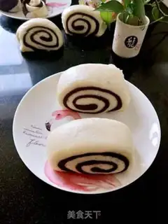 Make Black-meat double-coloured buns step 9