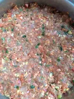 Make Carrot lamb dumplings step 5