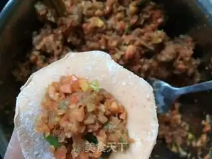 Make Carrot lamb dumplings step 10