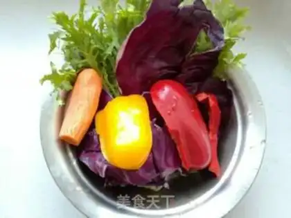 Make Five-colour vegetable salad step 0