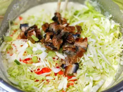 Make Quick eels, Osaka step 6