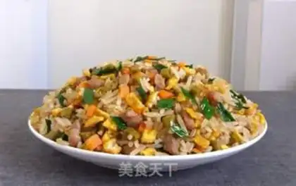 Make Sour bean omelet fried rice step 9