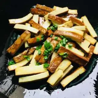 Make Celery fried tea step 3