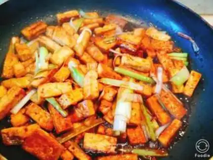 Make Tofu onions step 7