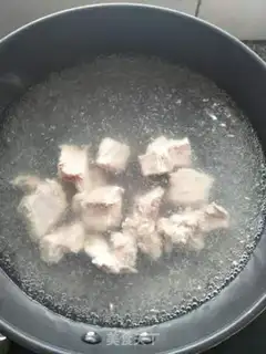 Make Potato burn ribs step 1