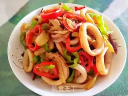 Make Spicy squid step 2