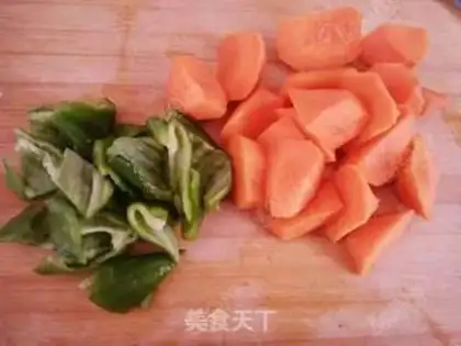 Make Lian radish and chicken step 7