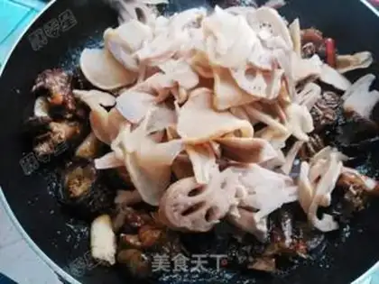 Make Lian radish and chicken step 14