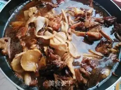 Make Lian radish and chicken step 15