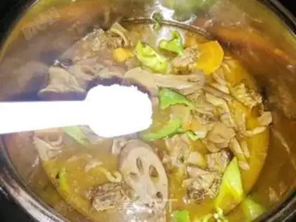 Make Lian radish and chicken step 20
