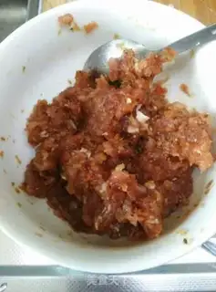Make Black pepper pork sausage step 2