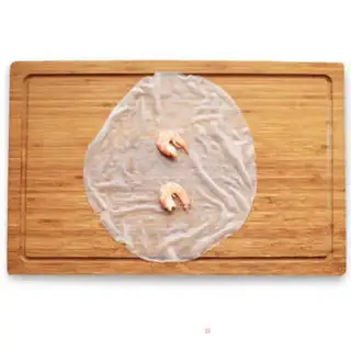Make Vegetable seafood spring rolls step 14