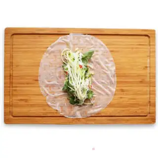 Make Vegetable seafood spring rolls step 15