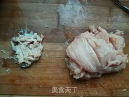 Make Curry potato mushroom chicken balls step 1