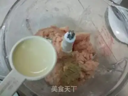 Make Curry potato mushroom chicken balls step 5