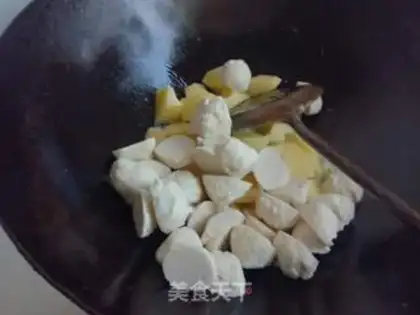 Make Curry potato mushroom chicken balls step 15
