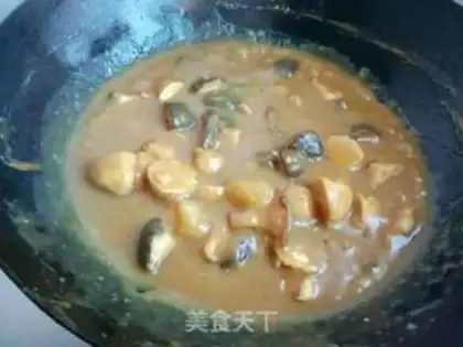 Make Curry potato mushroom chicken balls step 20
