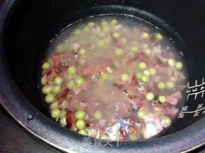 Make Pork pea rice step 4