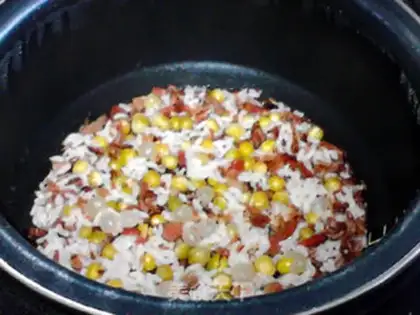 Make Pork pea rice step 6