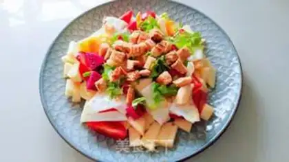 Make Vegetable yogurt salad step 7