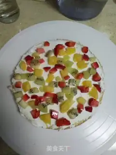 Make Fruit cream cake step 16