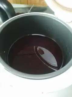 Make Ice and black rice step 1