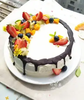 Make Fruit cream cake step 23