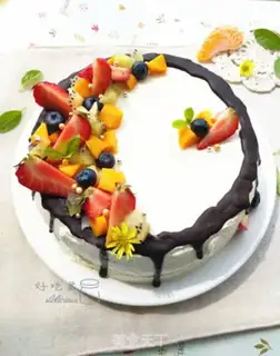 Make Fruit cream cake step 24