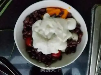 Make Red bean fruit salad step 2