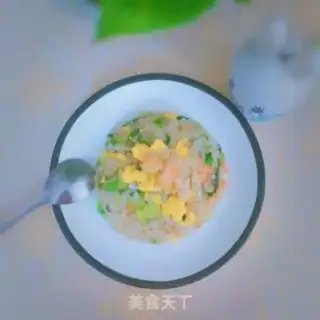 Make Shrimp vegetable egg fried rice step 7